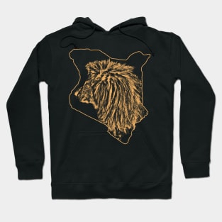 Kenya - Lion Silhouette - Cat in Kenya / Afrika Hoodie